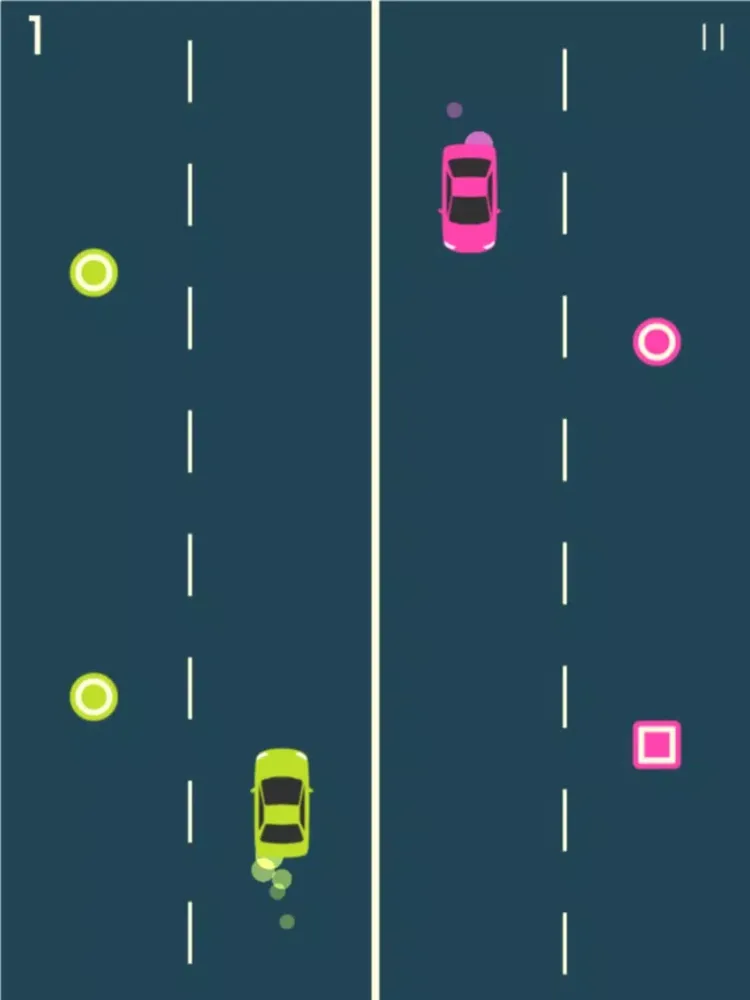 ภาพหน้าจอของ Crazy Road : Cars Duo iPad 