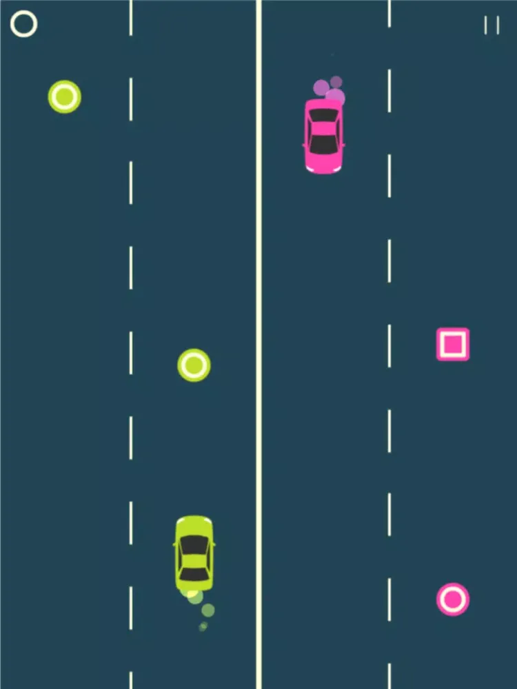 ภาพหน้าจอของ Crazy Road : Cars Duo iPad 