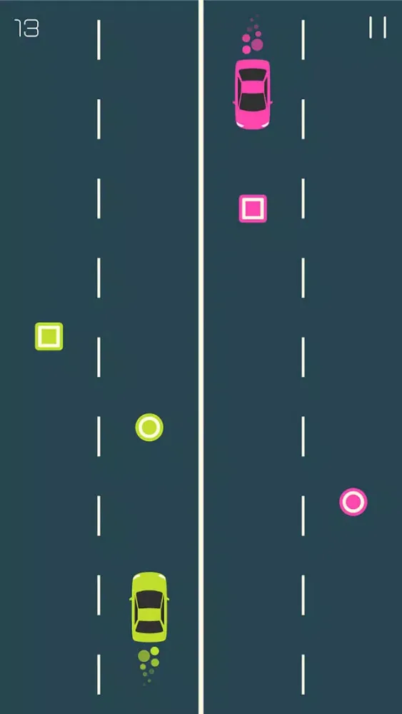 ภาพหน้าจอของ Crazy Road : Cars Duo
