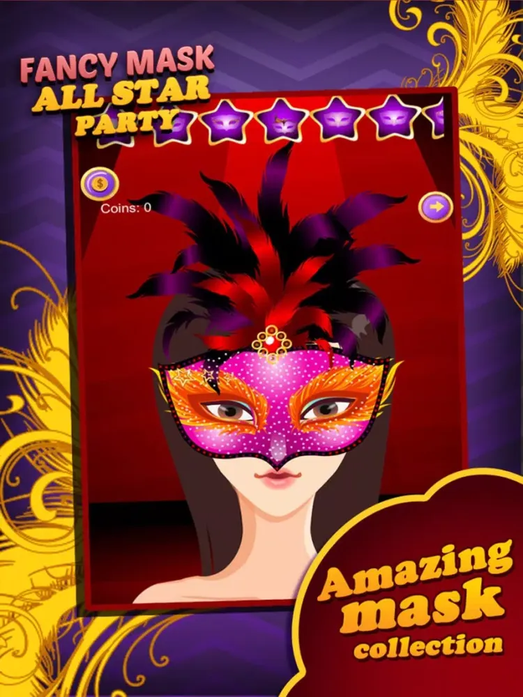 Tangkapan layar Fancy Mask Party iPad 