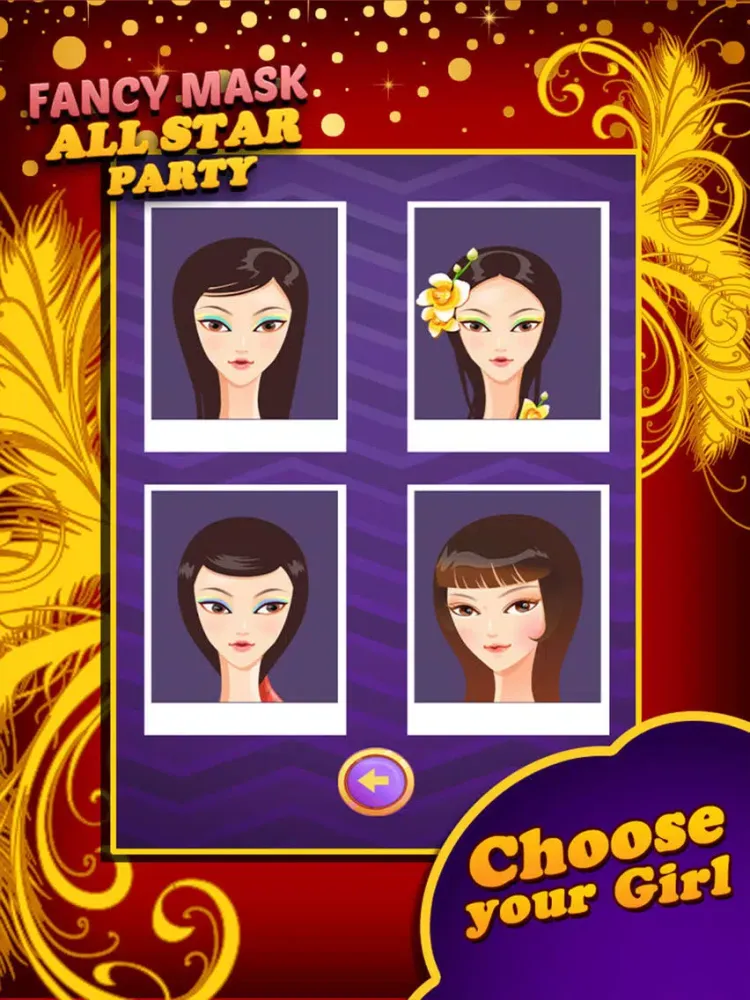 Tangkapan layar Fancy Mask Party iPad 