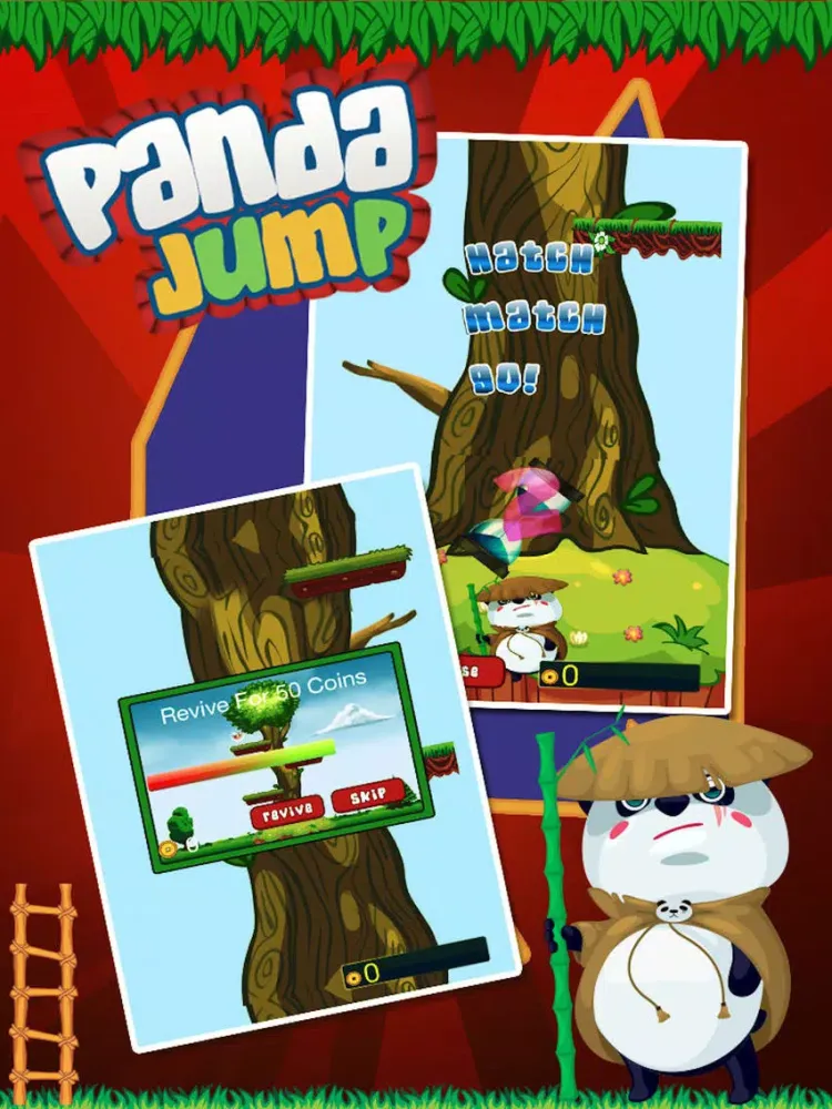 A Fat Panda Jump Up iPad  Screenshots