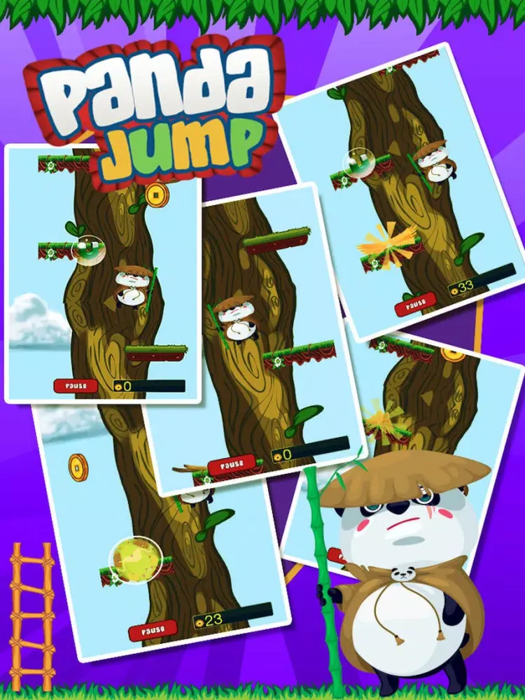 A Fat Panda Jump Up iPad  Screenshots