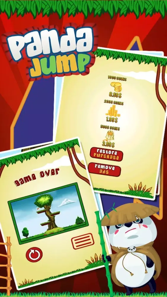 A Fat Panda Jump Up Screenshots