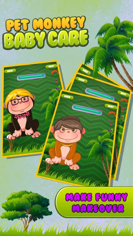 Pet monkey baby care سکرین شاٹس
