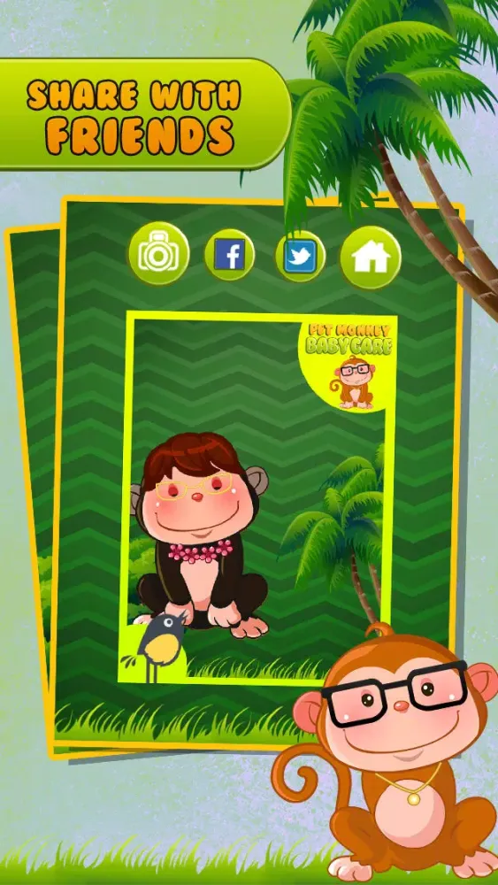 Pet monkey baby care سکرین شاٹس