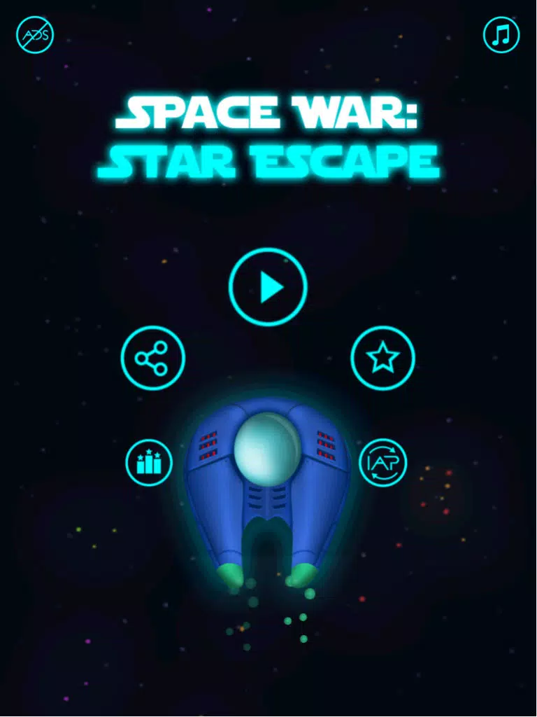 Space War: Star Escape iPad 應用截圖