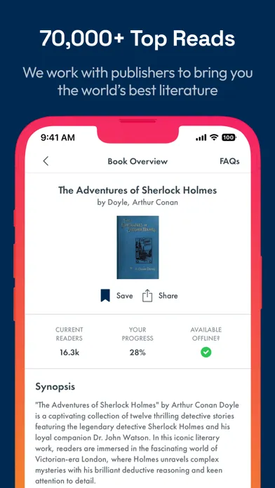 Tangkapan layar FreeBooks: 70,000+ Top Reads