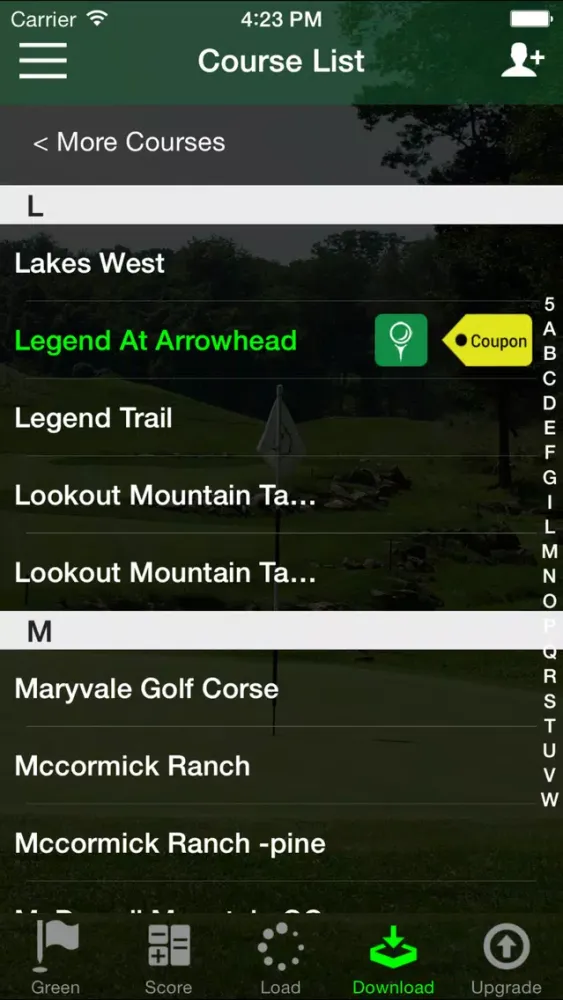 Capturas de pantalla de Golf GPS - FreeCaddie Audio