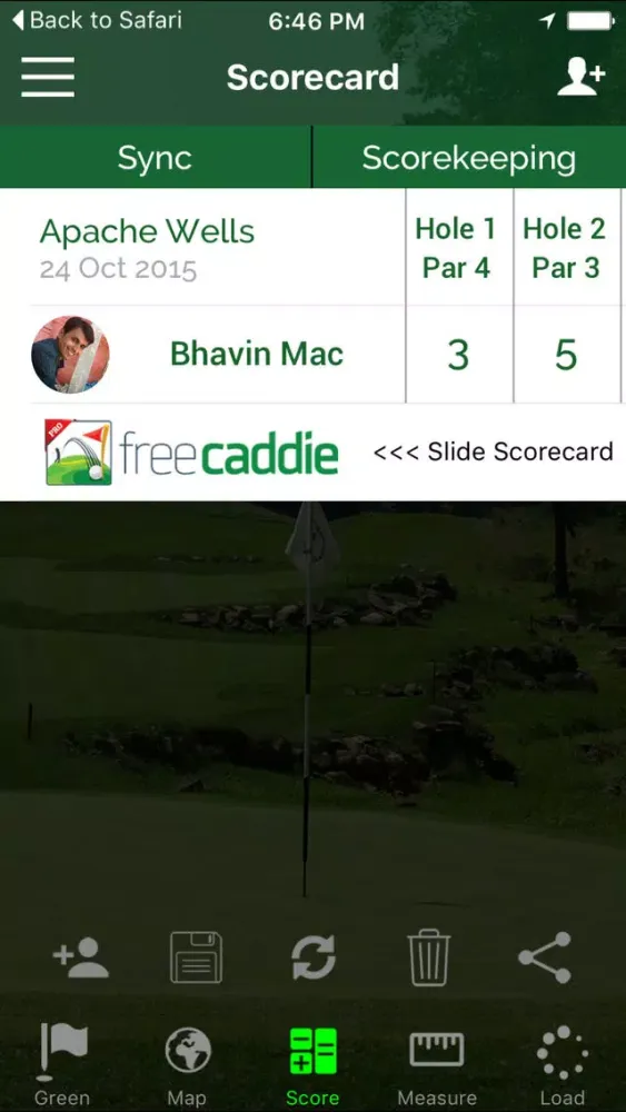 Captures d'écran de Golf GPS - FreeCaddie Pro