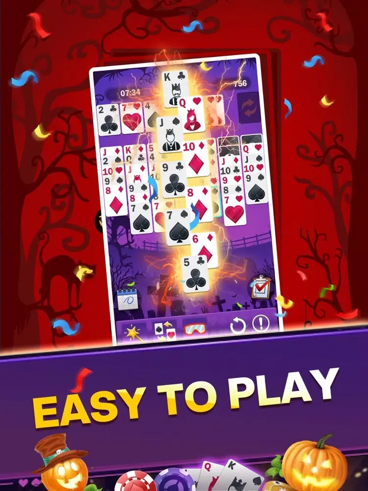 Скриншоты Freecell Solitaire:Halloween iPad 