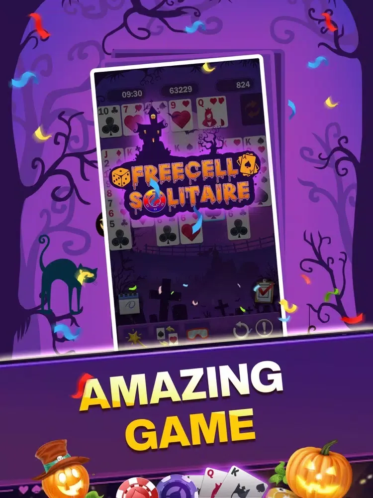 Скриншоты Freecell Solitaire:Halloween iPad 