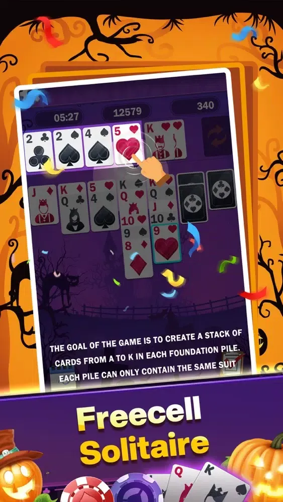 Скриншоты Freecell Solitaire:Halloween