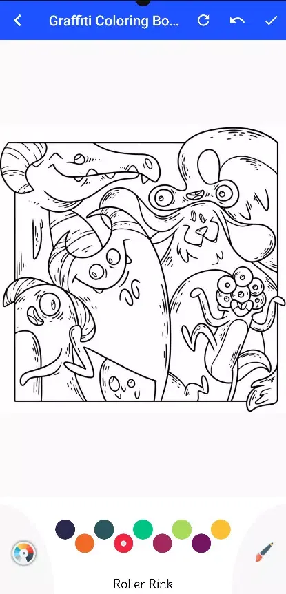 Cool Graffiti Coloring Book Screenshots