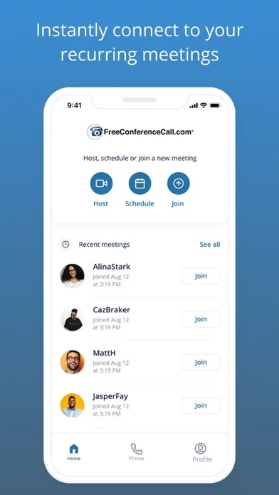 Capturas de pantalla de Free Conference Call