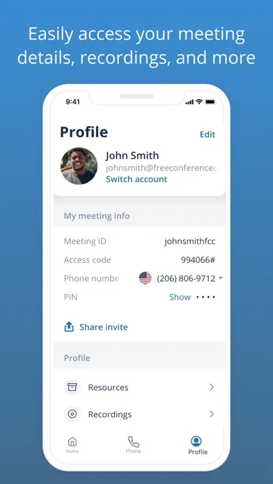 Capturas de pantalla de Free Conference Call