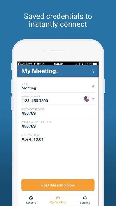Zrzuty ekranu FreeConferenceCallHD Dialer