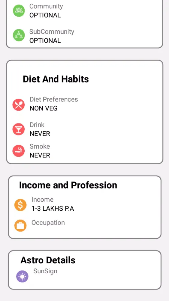 Divorce Matrimony Screenshots