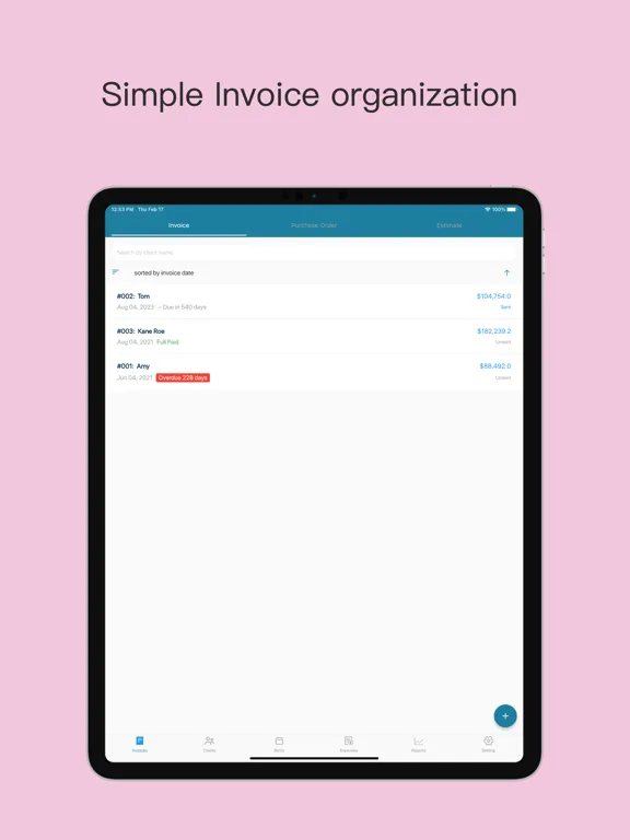 Freedom Invoice: Invoice Maker iPad  স্ক্রিনশট