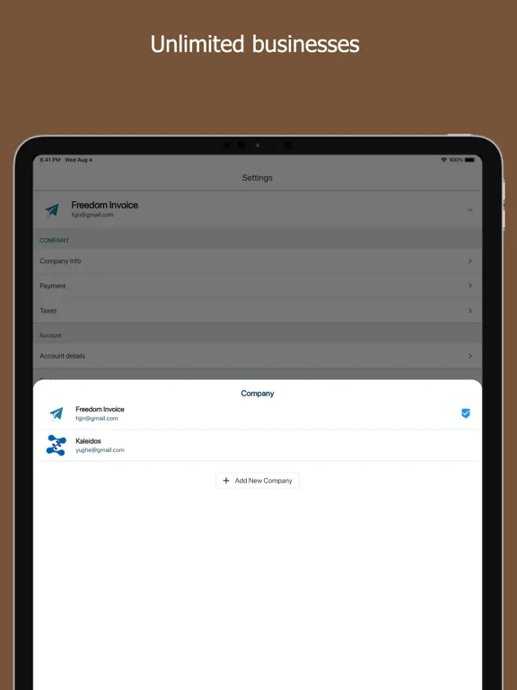 Freedom Invoice: Invoice Maker iPad  স্ক্রিনশট