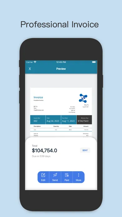 Freedom Invoice: Invoice Maker স্ক্রিনশট