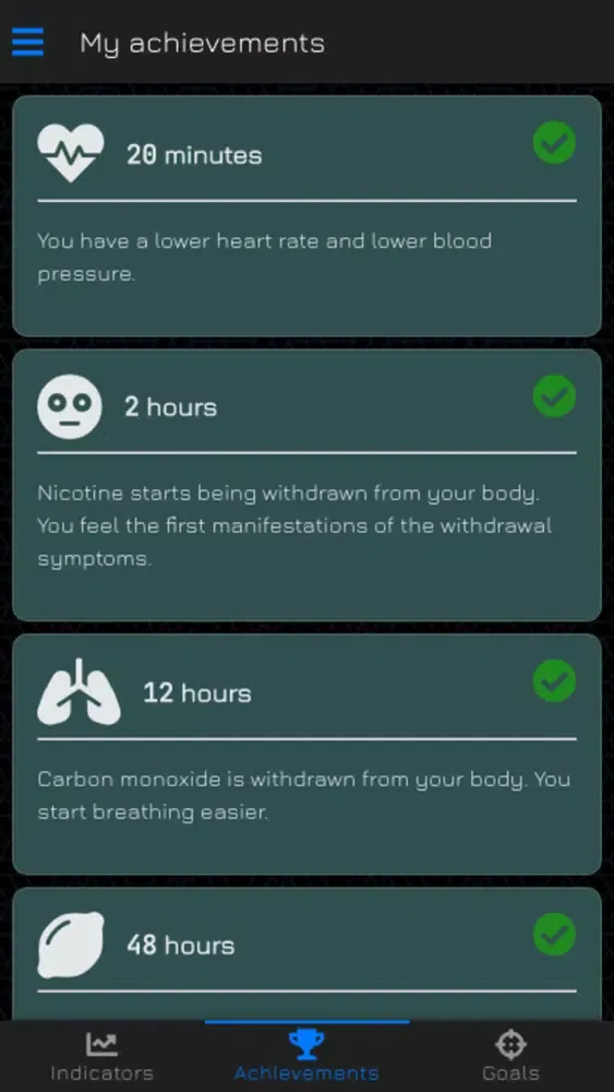 Quit smoking! Assistant Screenshots