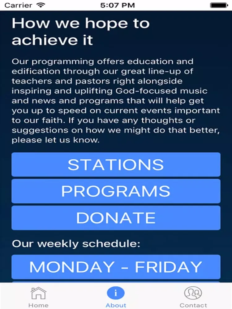 Capturas de pantalla de Freedom Radio FM iPad 