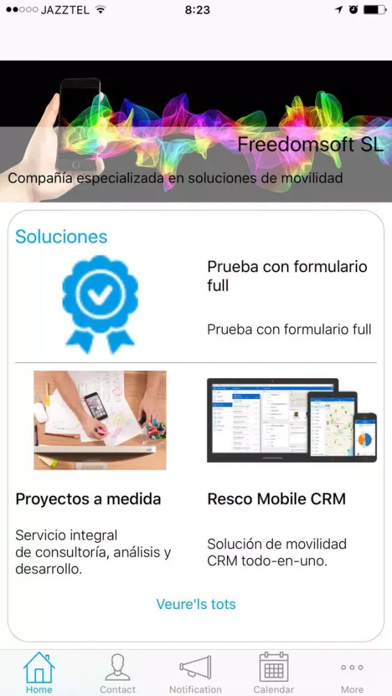 Zrzuty ekranu AppBuilder