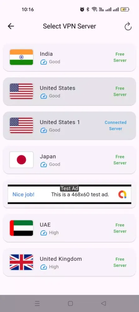 Freedom VPN Screenshots