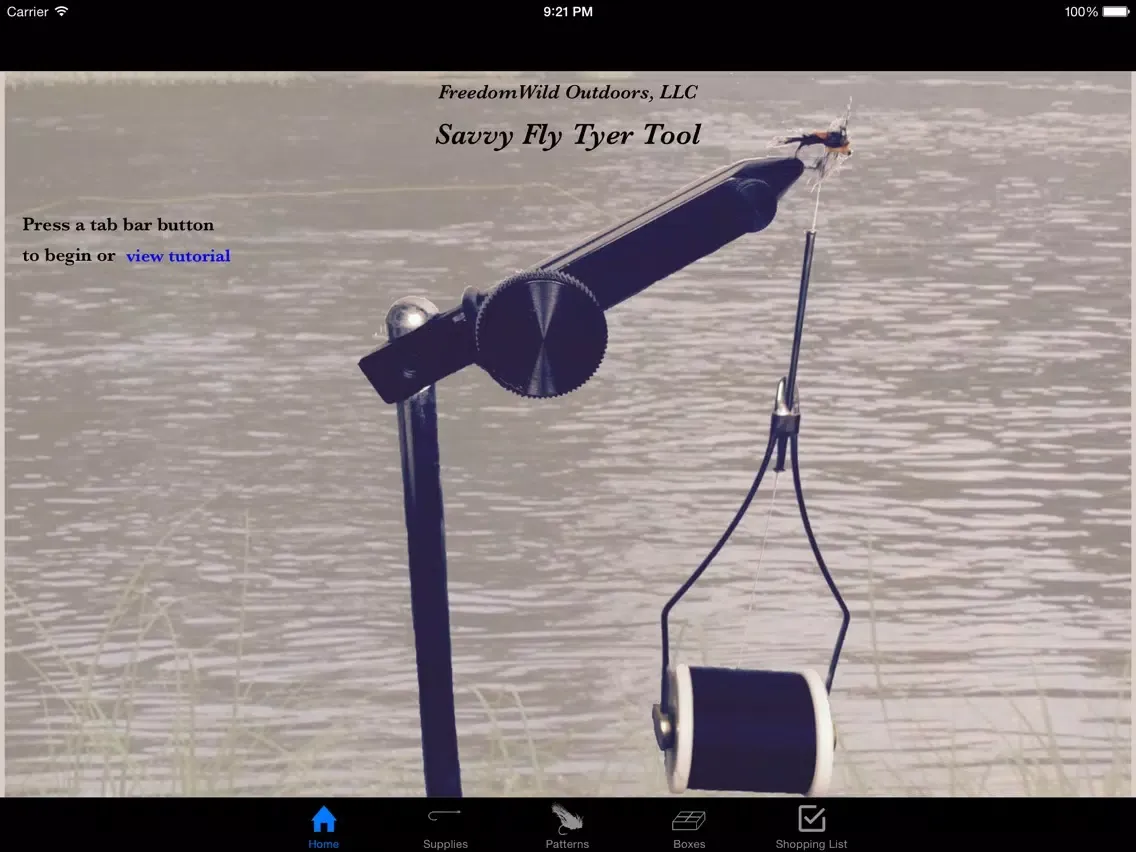 Capturas de tela do Savvy Fly Tying Tool iPad 