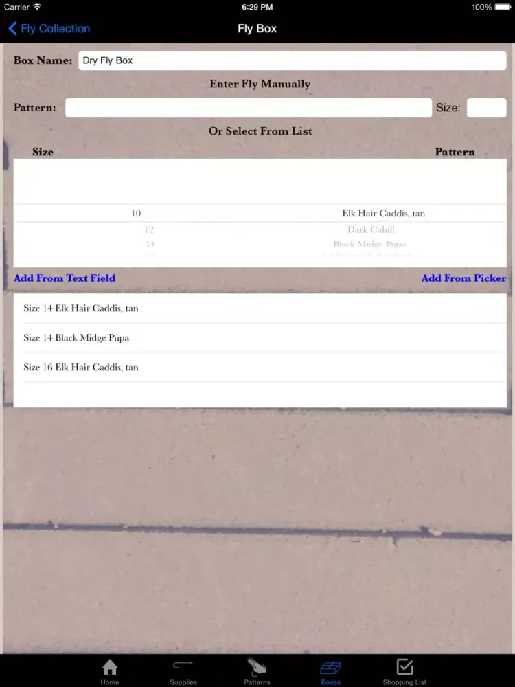 Capturas de tela do Savvy Fly Tying Tool iPad 