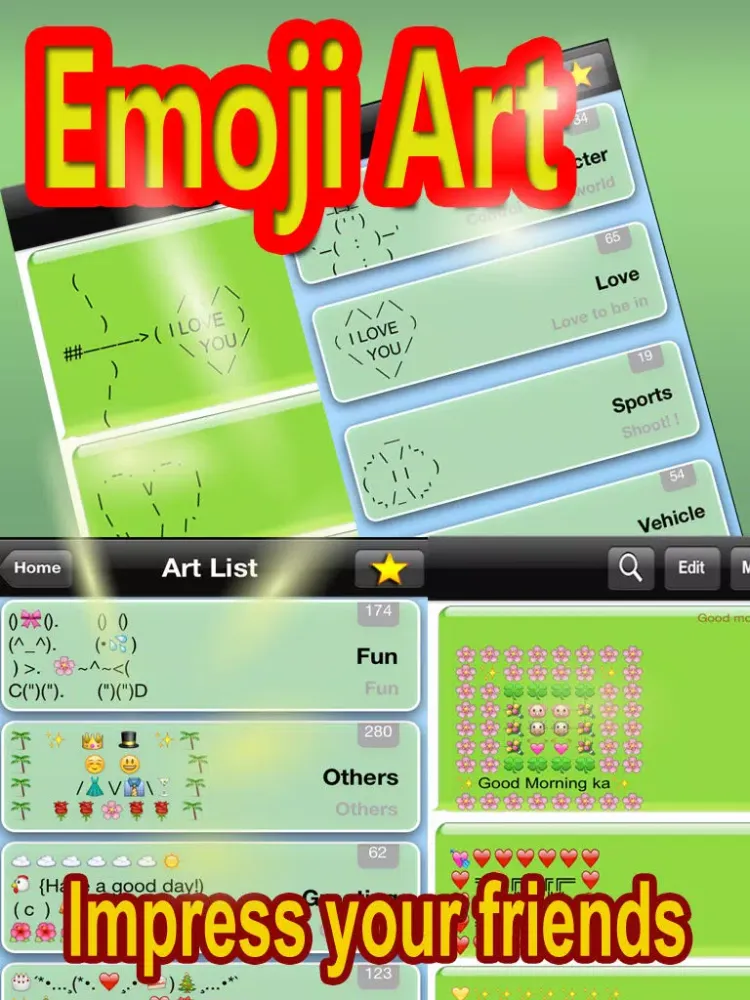 Animated GIF Emoji Text Art iPad  سکرین شاٹس