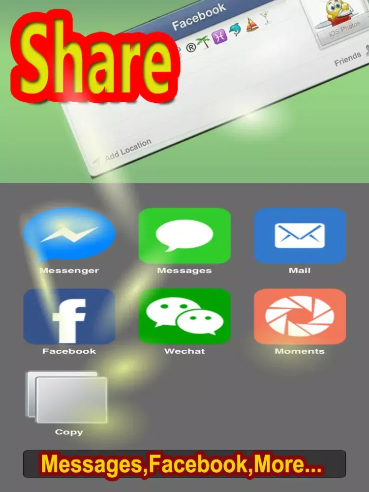 Animated GIF Emoji Text Art iPad  سکرین شاٹس