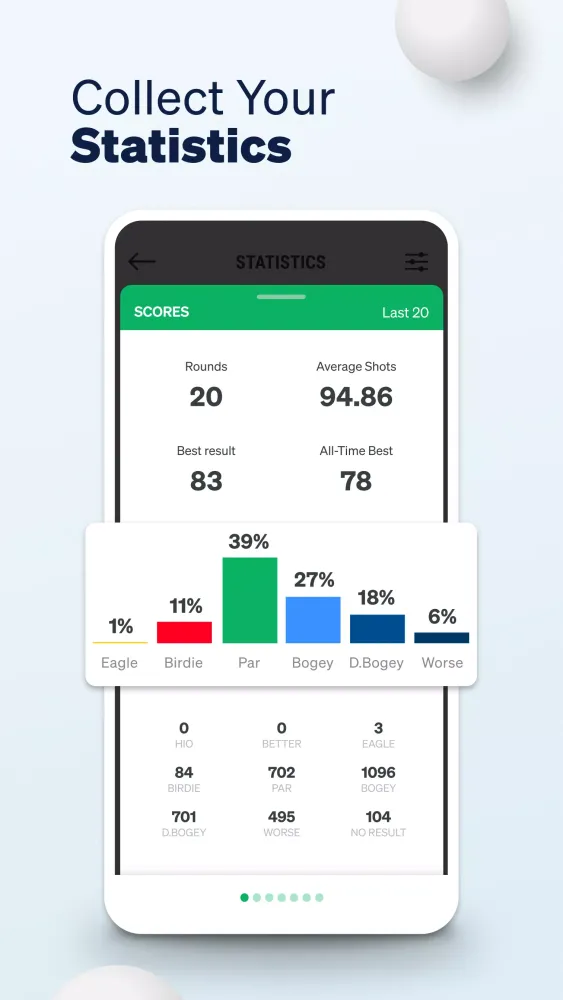 Tangkapan layar Golf GameBook