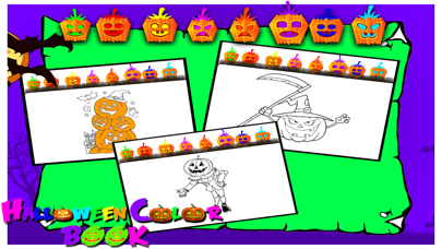Capturas de pantalla de Halloween Coloring Pages Game