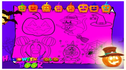 Halloween Coloring Pages Game Screenshots