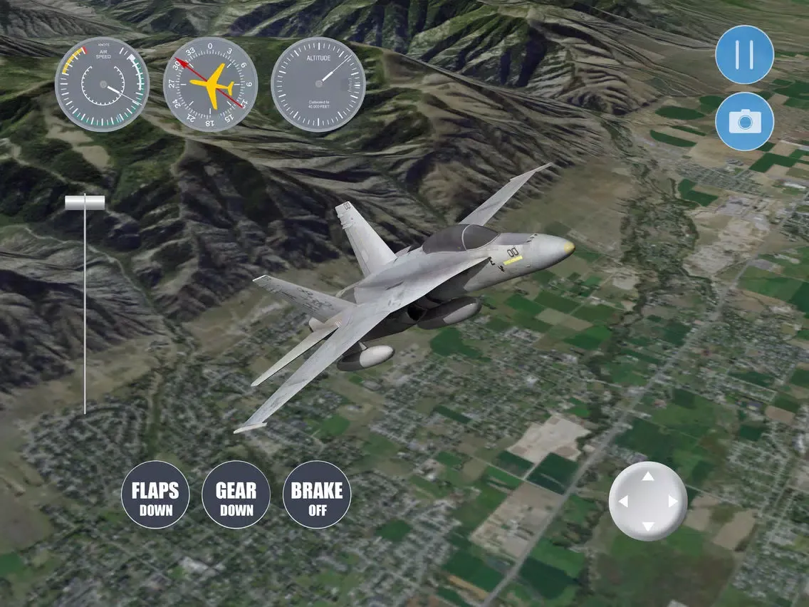Salt Lake City Flight Simulator iPad 应用截图