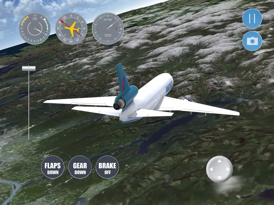Capturas de tela do Vancouver Flight Simulator iPad 