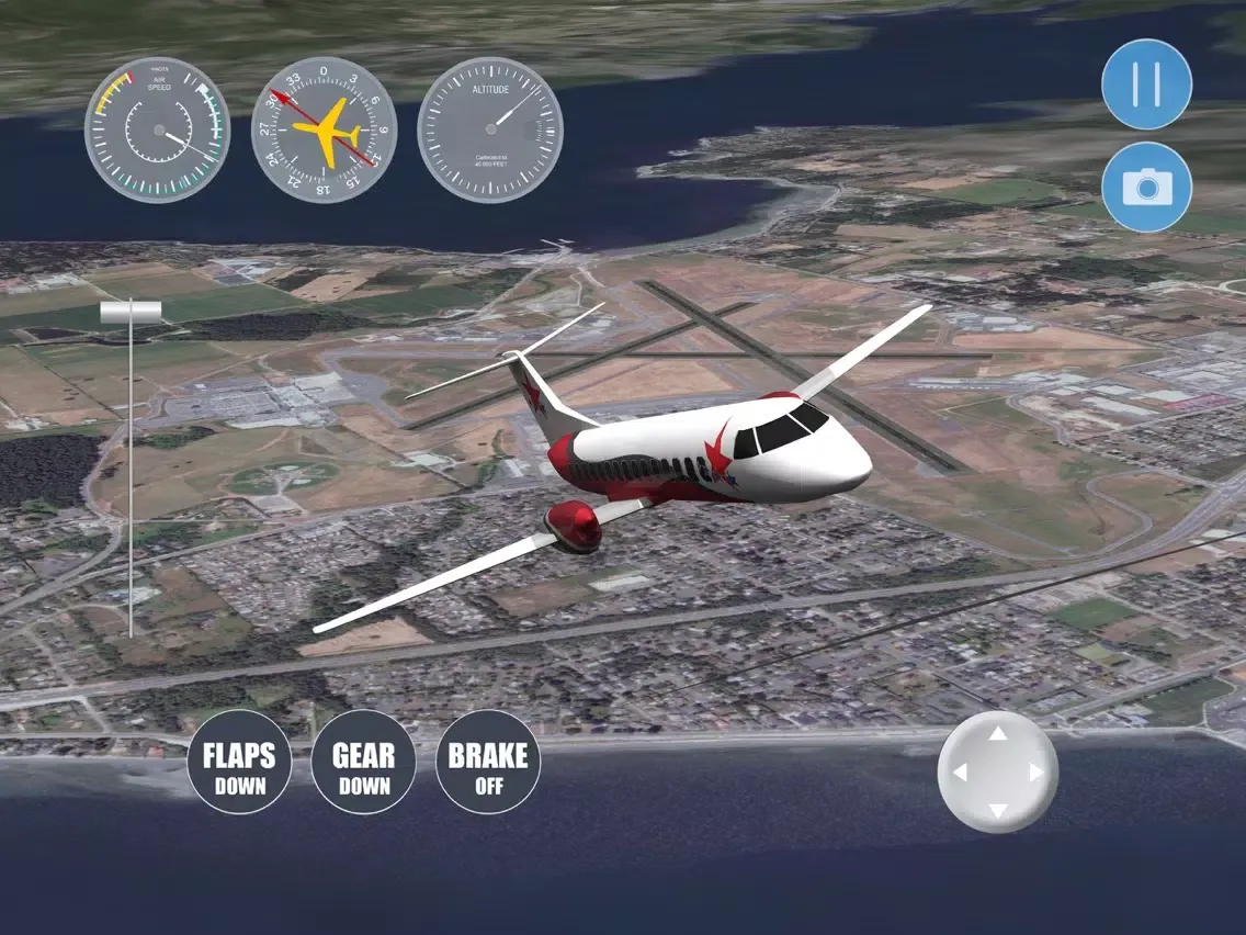 Capturas de tela do Vancouver Flight Simulator iPad 