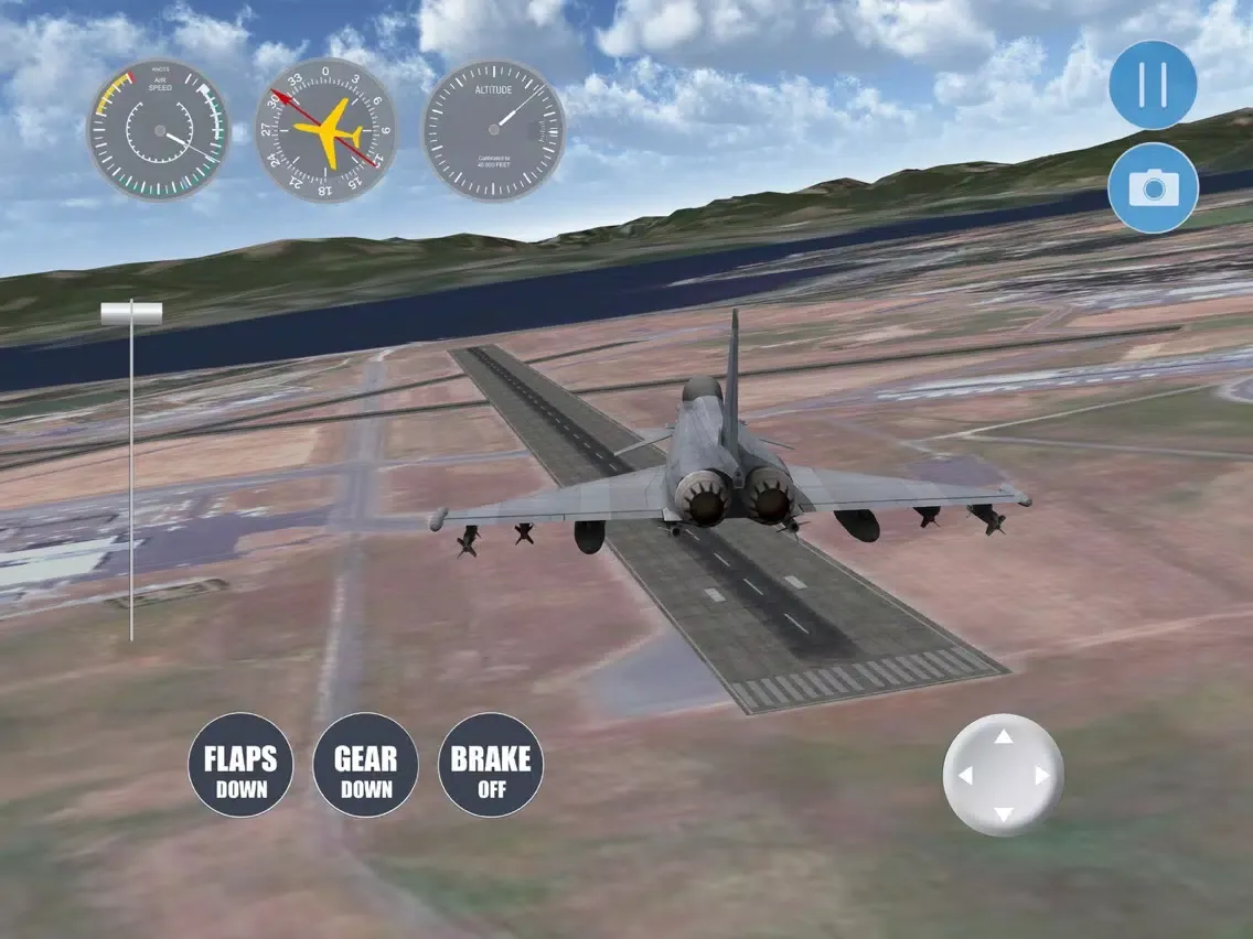 Capturas de tela do Vancouver Flight Simulator iPad 