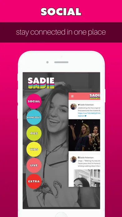 Sadie Robertson Official App Screenshots