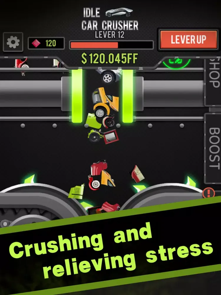 Capturas de tela do Idle Car Crusher iPad 