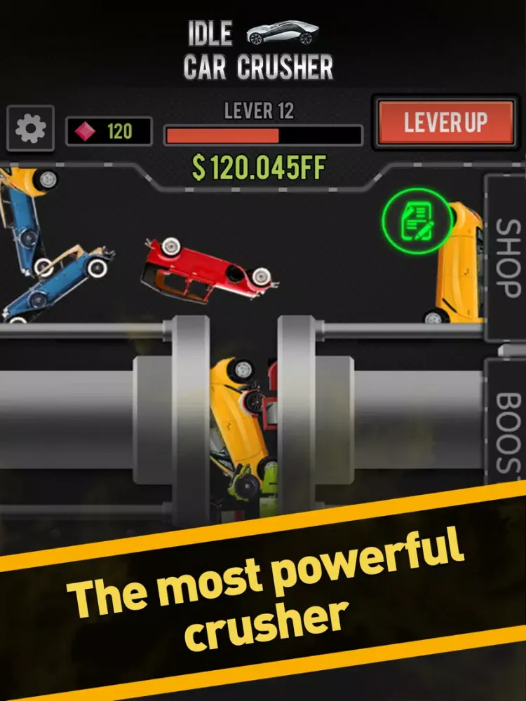 Capturas de tela do Idle Car Crusher iPad 