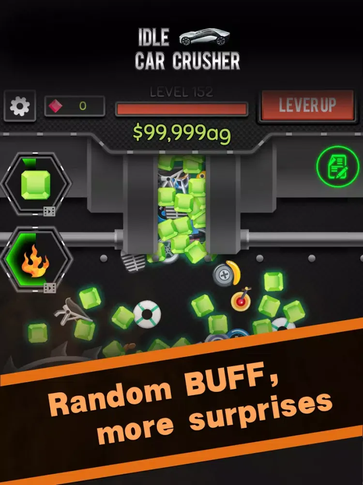 Capturas de tela do Idle Car Crusher iPad 