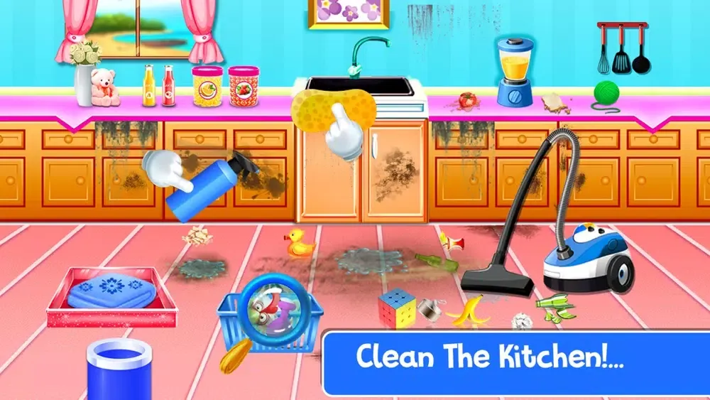 Captures d'écran de Clean Up - Cleaning Girls Game