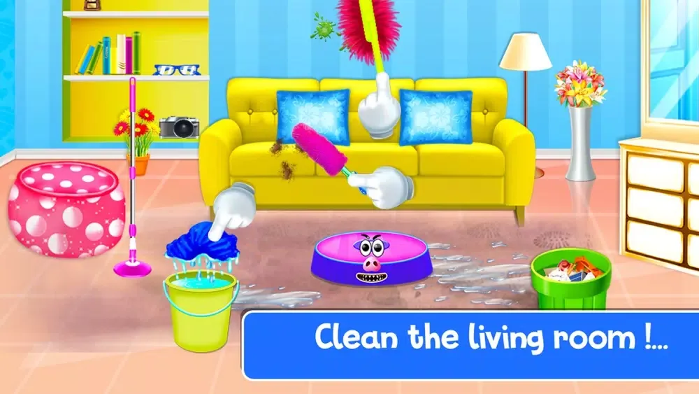 Captures d'écran de Clean Up - Cleaning Girls Game