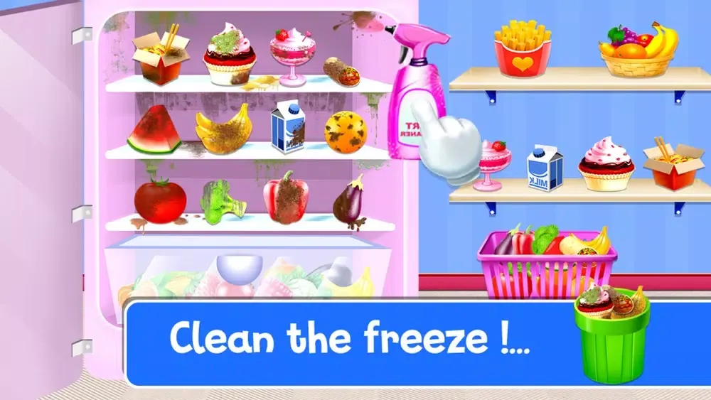 Captures d'écran de Clean Up - Cleaning Girls Game