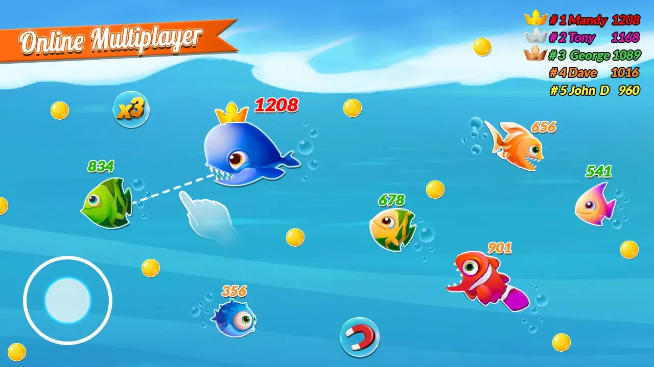 ภาพหน้าจอของ Fish.IO Fish Games Shark Games