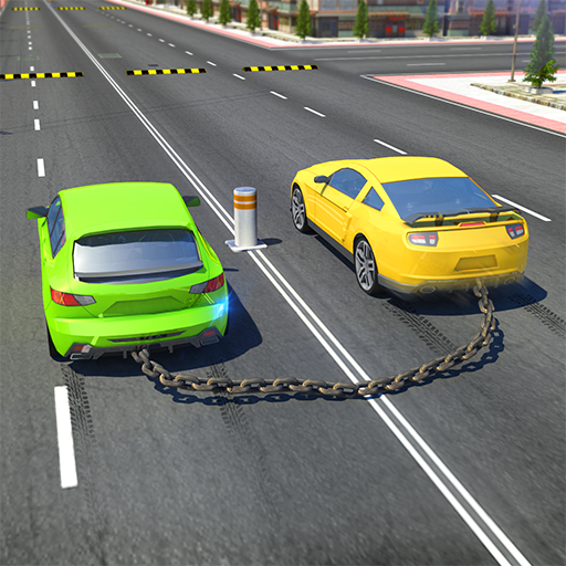 Chained Cars against Ramp