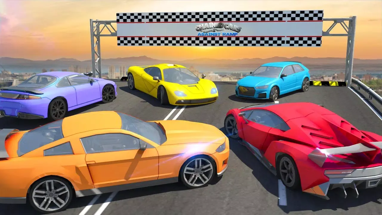 Chained Cars against Ramp Screenshots